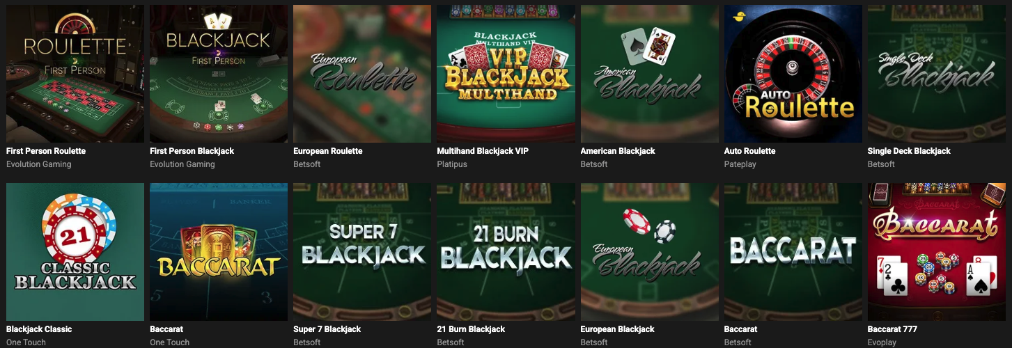 Cards games GGBet